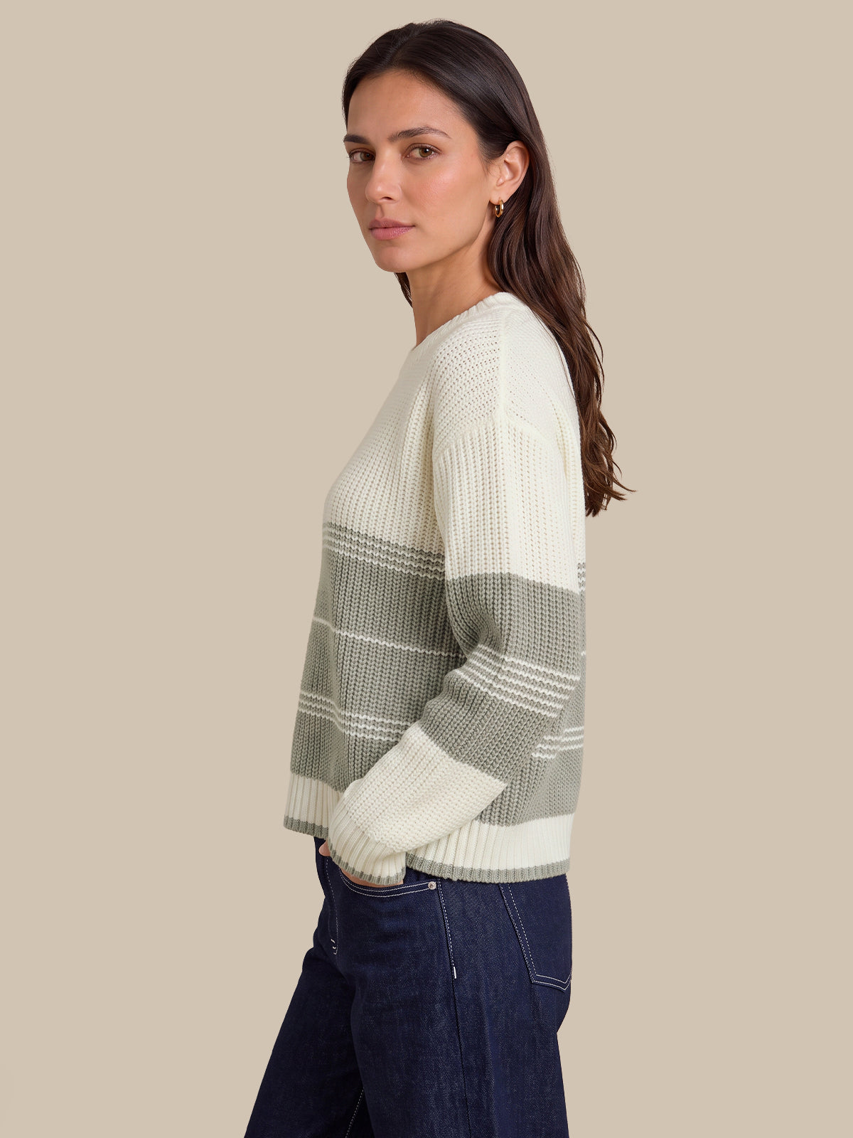 Stripe Crewneck Sweater