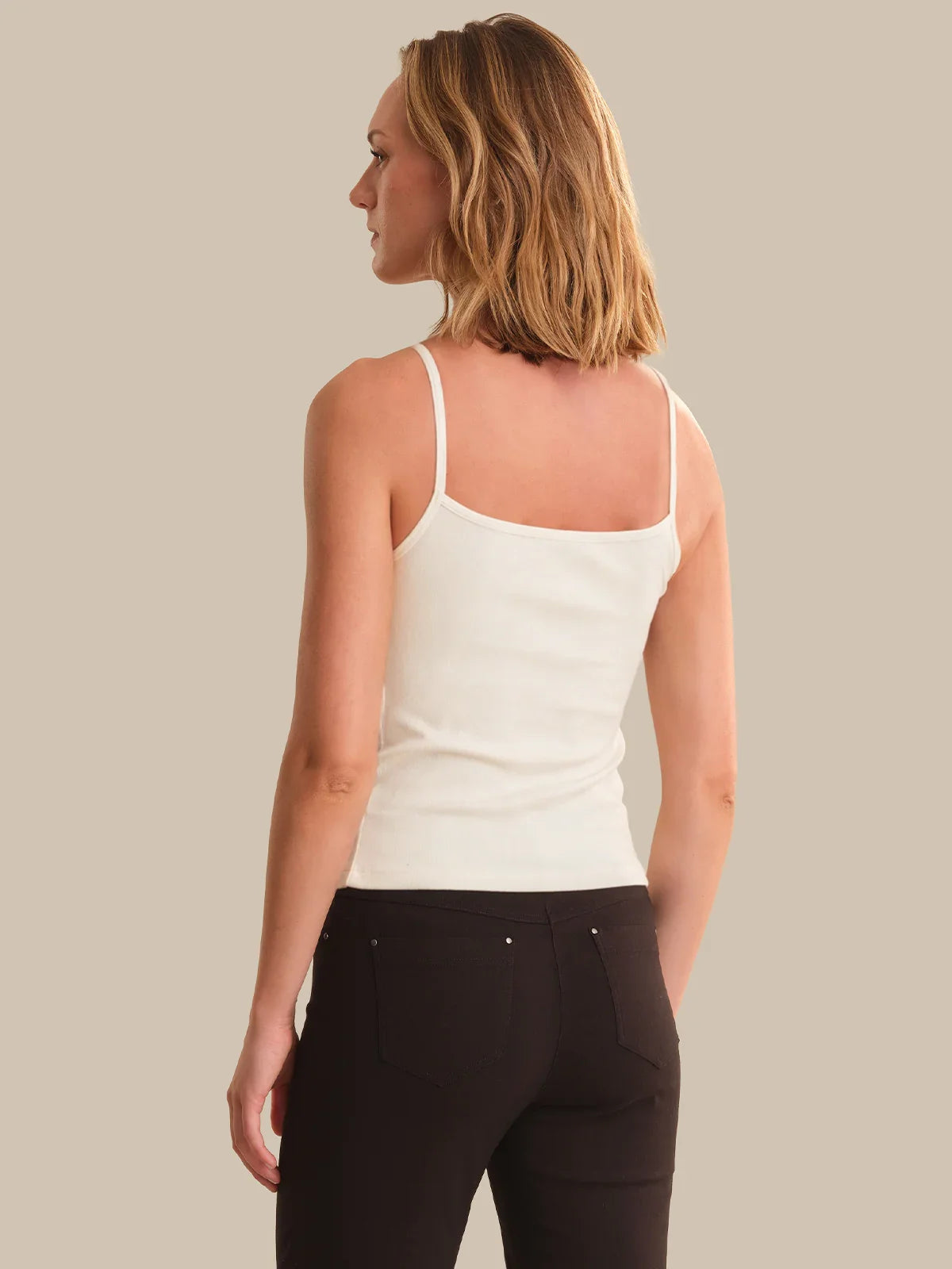 Rib Button Front Camisole