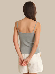 Rib Button Front Camisole