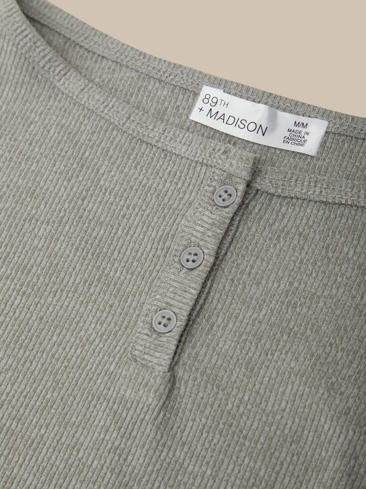 Rib Button Front Camisole