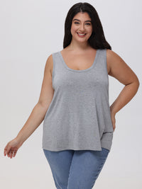 Plus Scoop Neck Tank Top