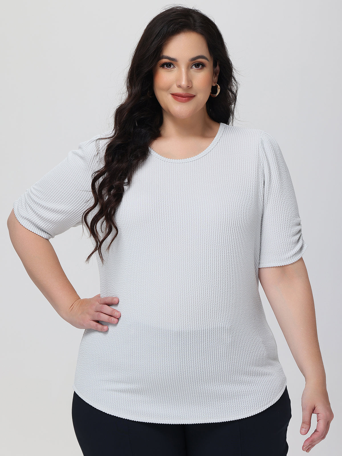 Plus Puff Sleeve Top