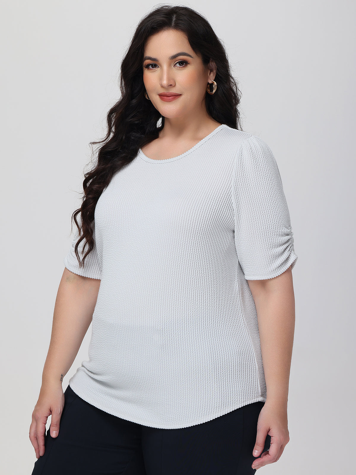 Plus Puff Sleeve Top