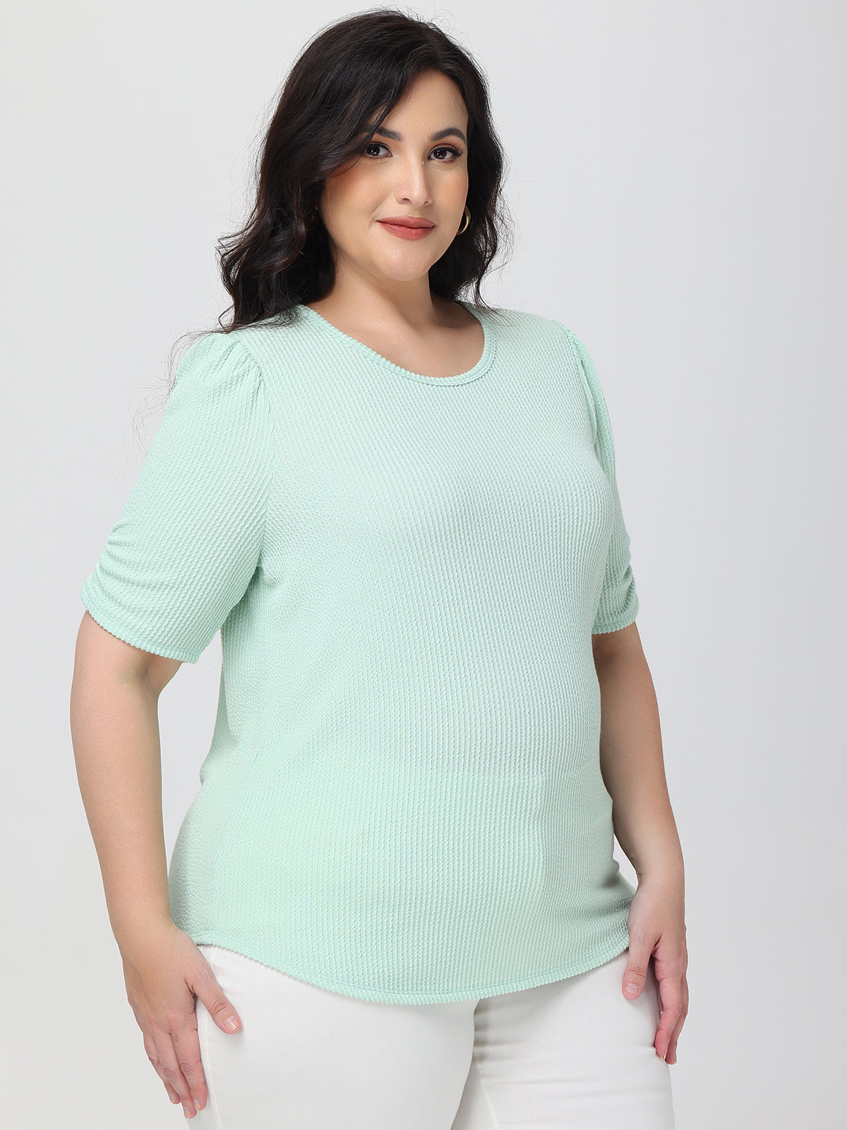 Plus Puff Sleeve Top