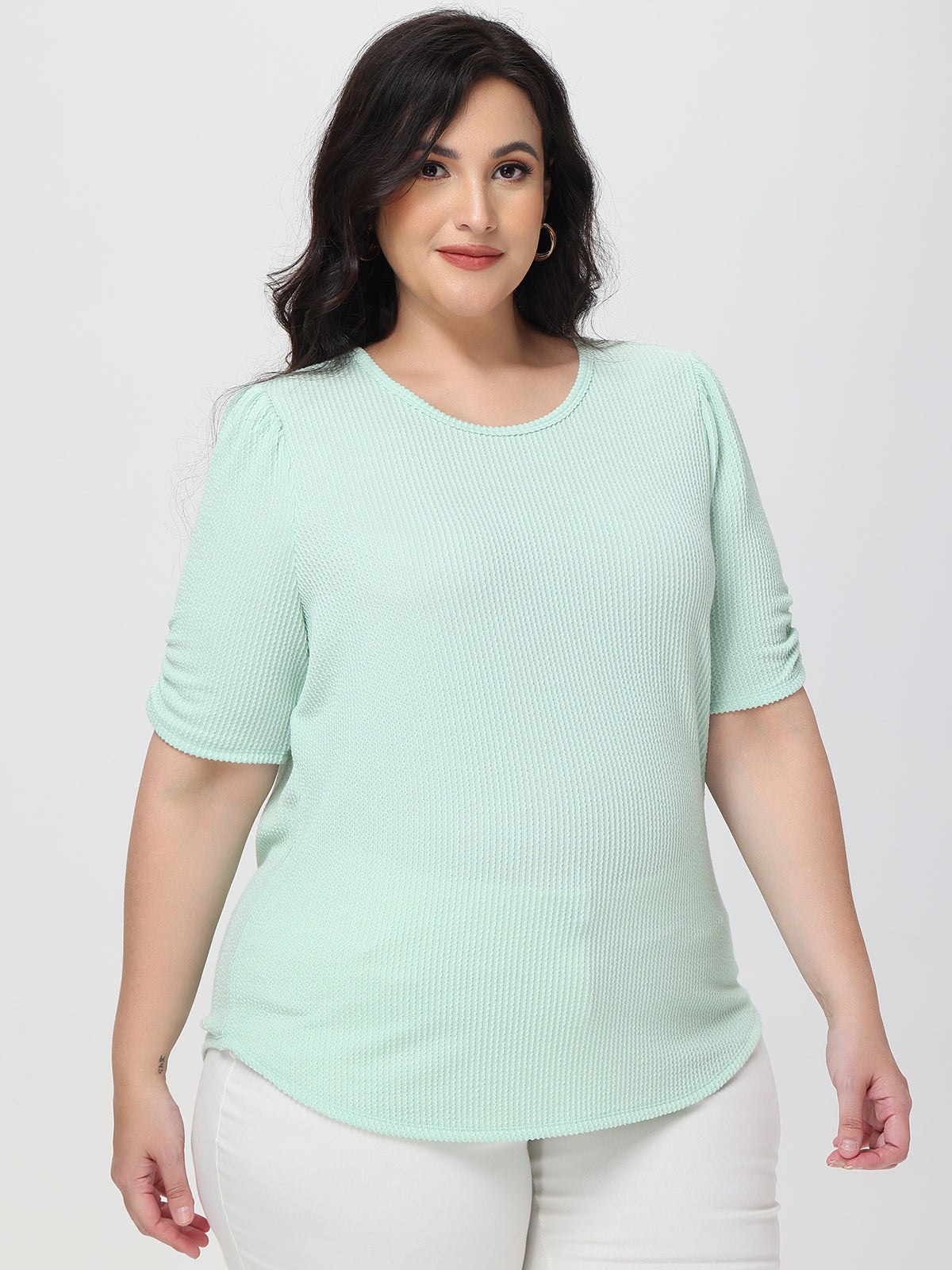 Plus Puff Sleeve Top