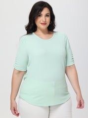 Plus Puff Sleeve Top