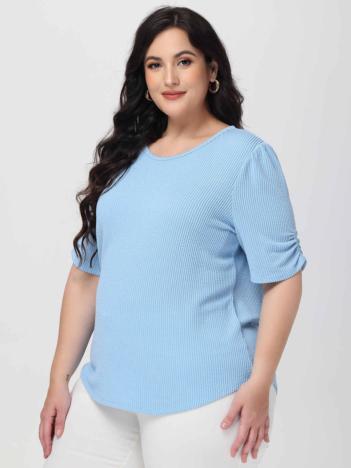 Plus Puff Sleeve Top