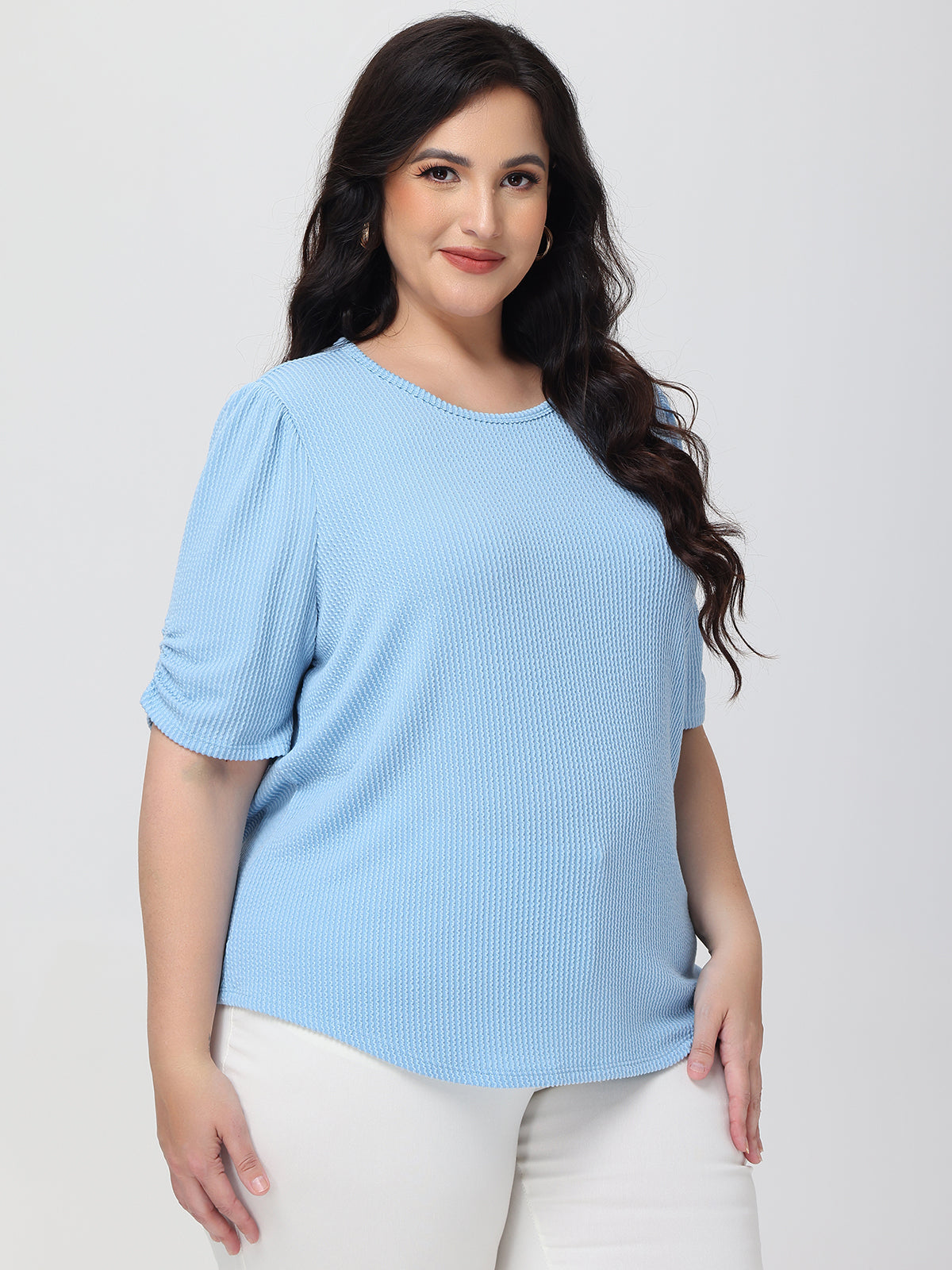 Plus Puff Sleeve Top