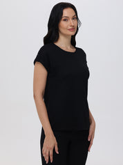 Drop Shoulder Knit Top