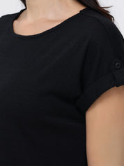 Drop Shoulder Knit Top