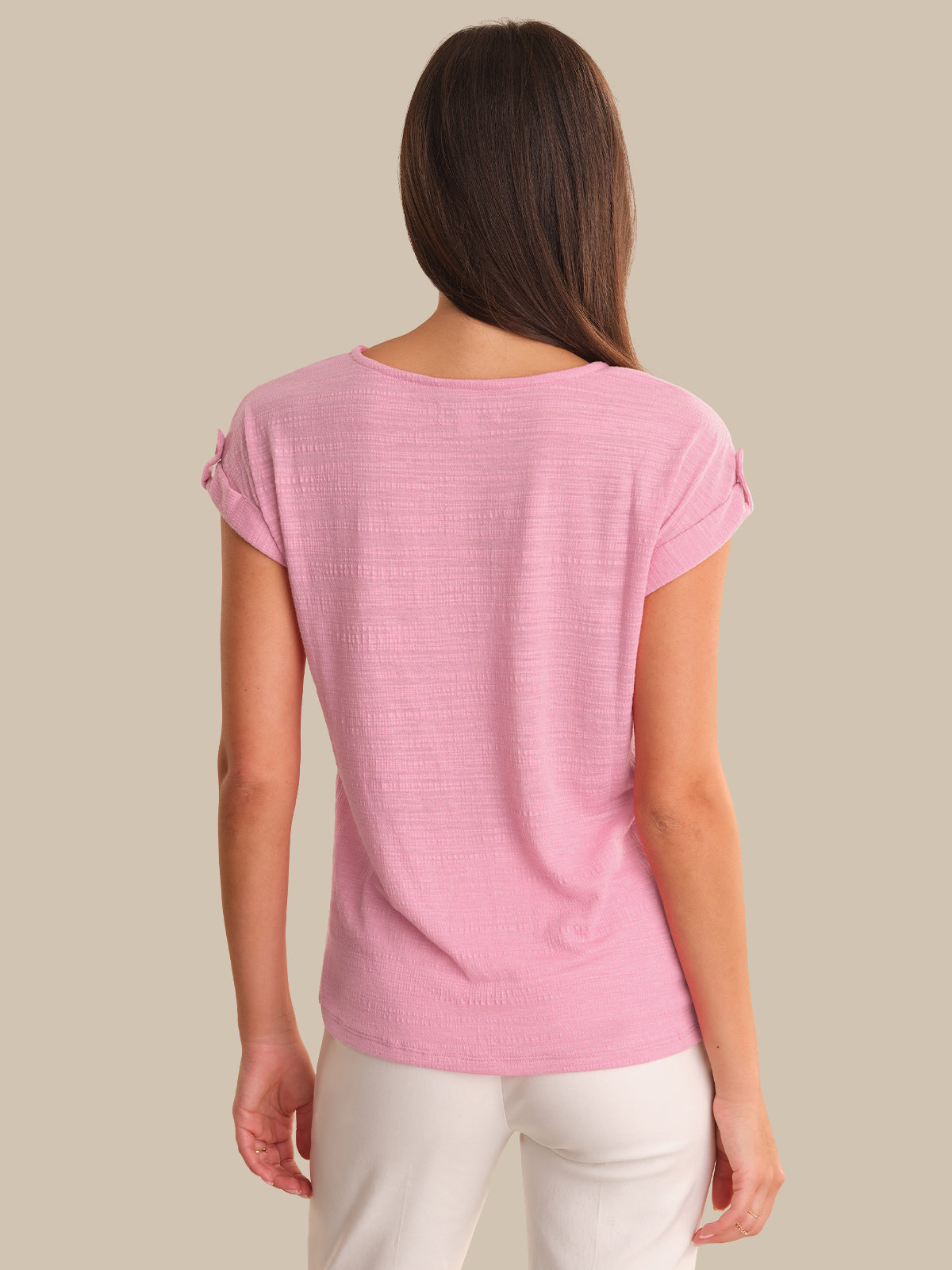 Drop Shoulder Knit Top