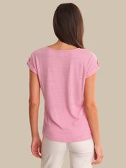 Drop Shoulder Knit Top