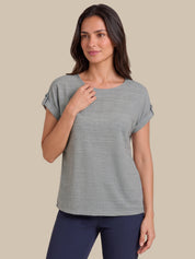 Drop Shoulder Knit Top