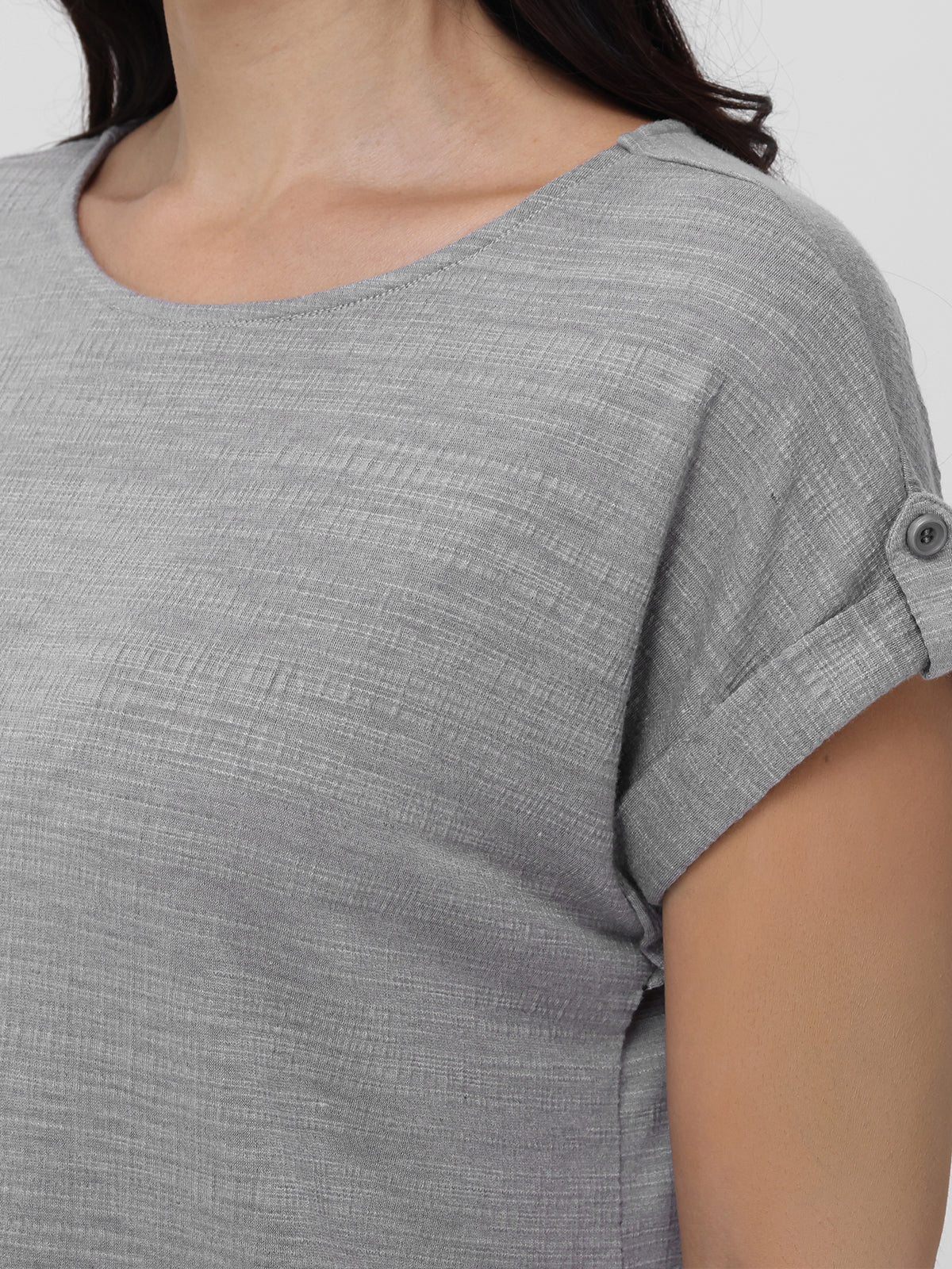 Drop Shoulder Knit Top