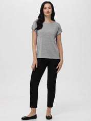 Drop Shoulder Knit Top