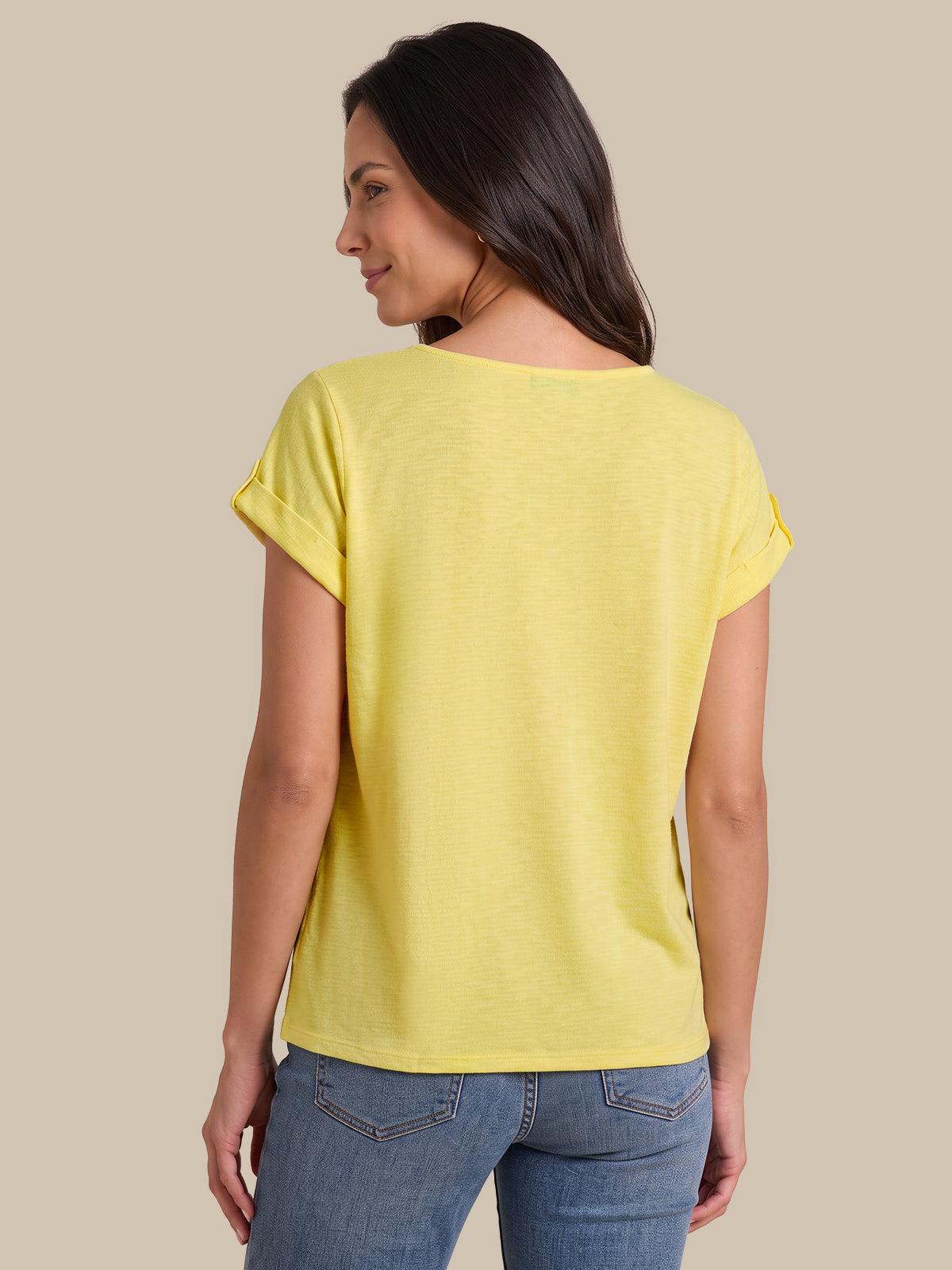 Drop Shoulder Knit Top