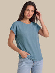 Drop Shoulder Knit Top