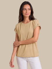 Drop Shoulder Knit Top