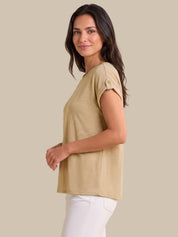 Drop Shoulder Knit Top