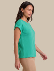 Drop Shoulder Knit Top