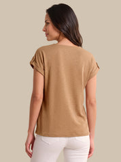 Drop Shoulder Knit Top
