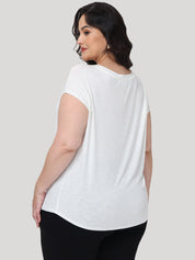 Plus Dolman Sleeve Crewneck Tee