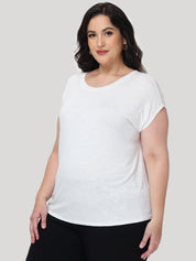 Plus Dolman Sleeve Crewneck Tee