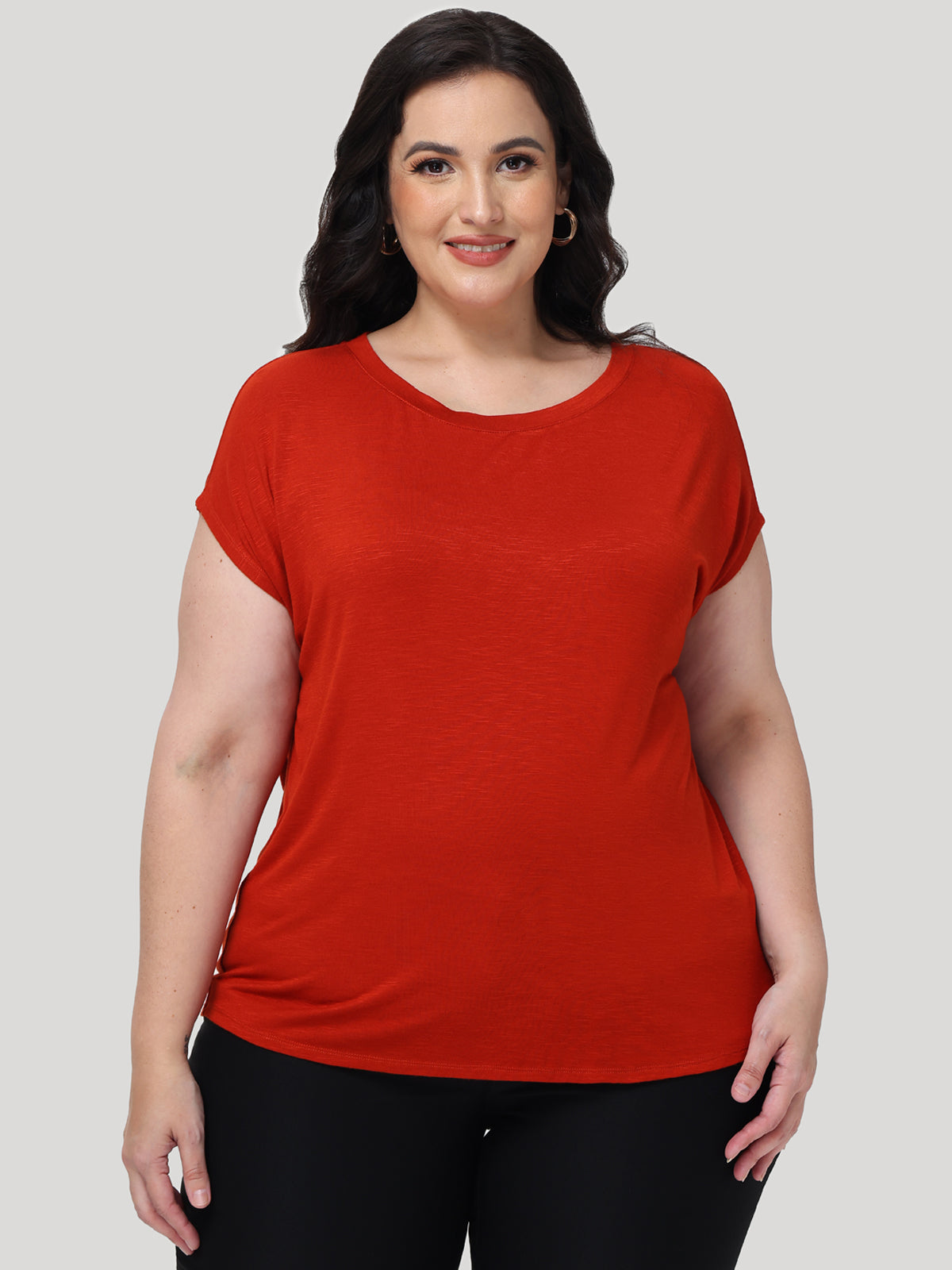 Plus Dolman Sleeve Crewneck Tee