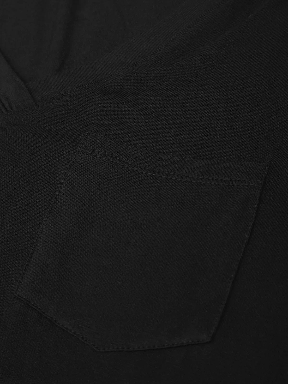 Close-up of a black pocket on a garment