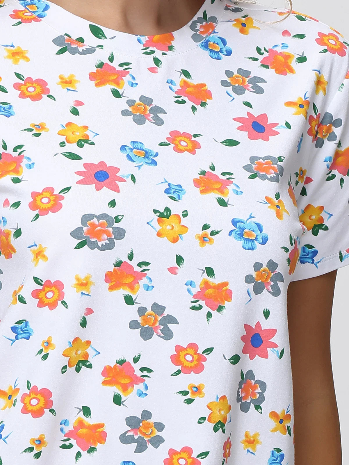 Floral Crewneck Tee