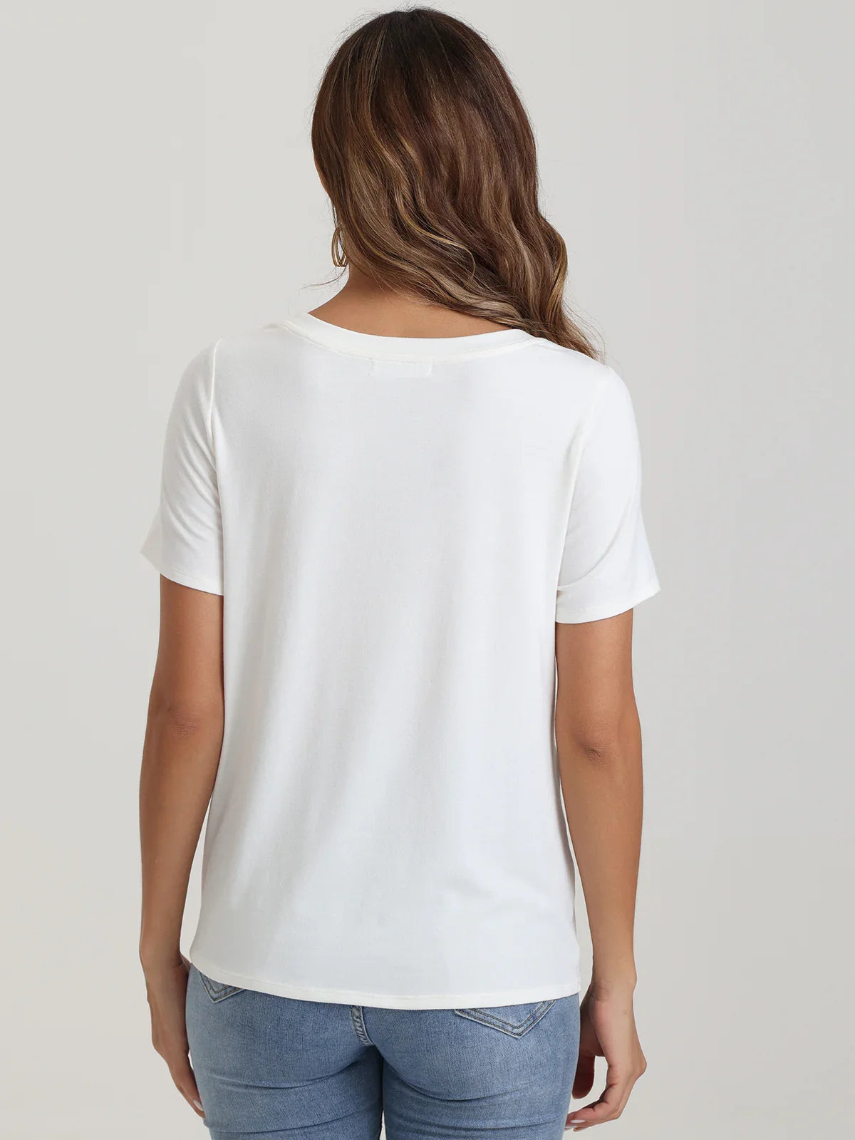 Twist Hem Crewneck Top