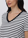 Stripe V-Neck Tee