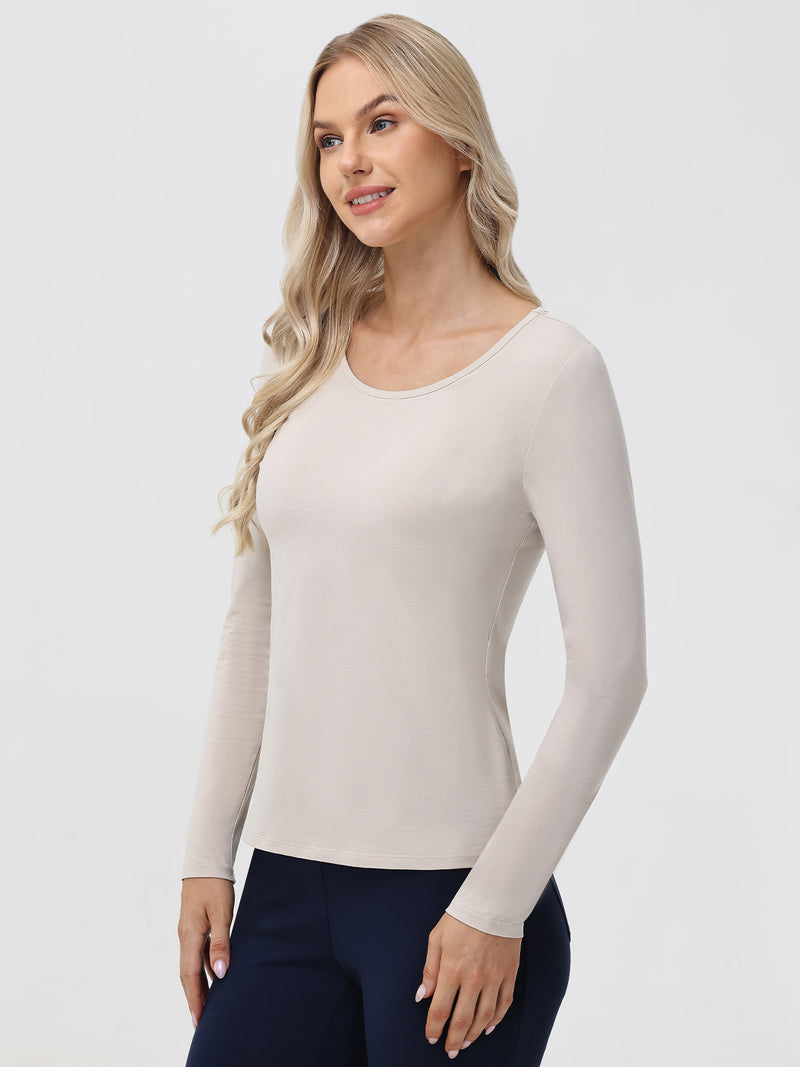 Scoop Neck Slim Fit Tops