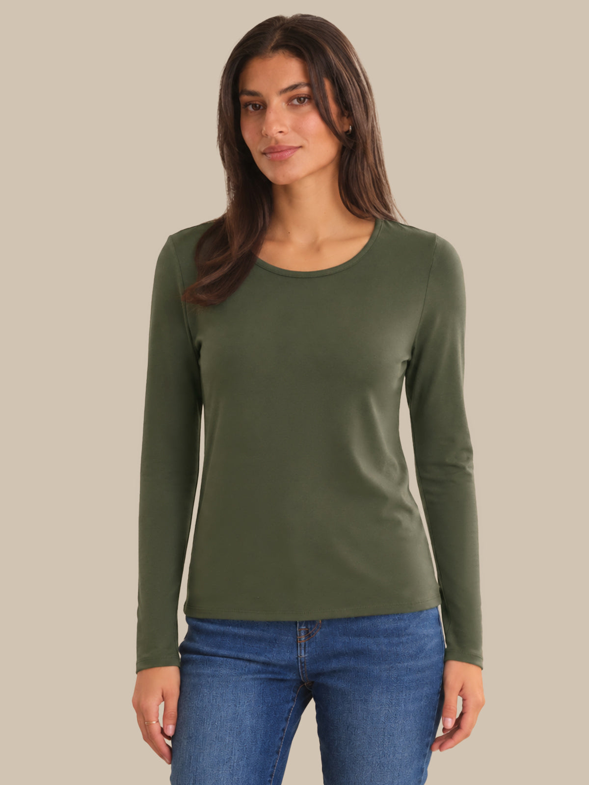 Scoop Neck Slim Fit Tops