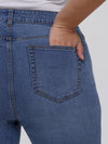 Plus Slim Straight High Rise Jean In Light Wash