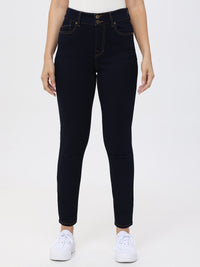 Skinny Mid Rise Jean In Dark Wash