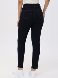 Petite Skinny Mid Rise Jean In Dark Wash