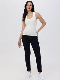 Petite Skinny Mid Rise Jean In Dark Wash