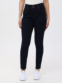 Petite Skinny Mid Rise Jean In Dark Wash