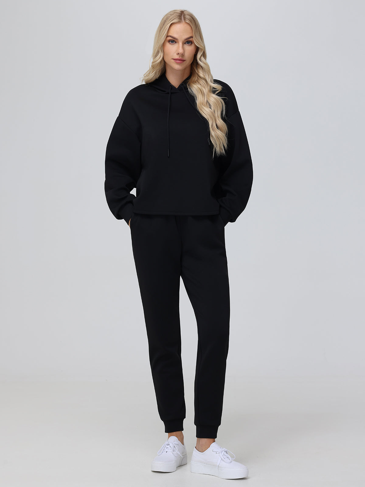 High-Rise Cuffed Joggers