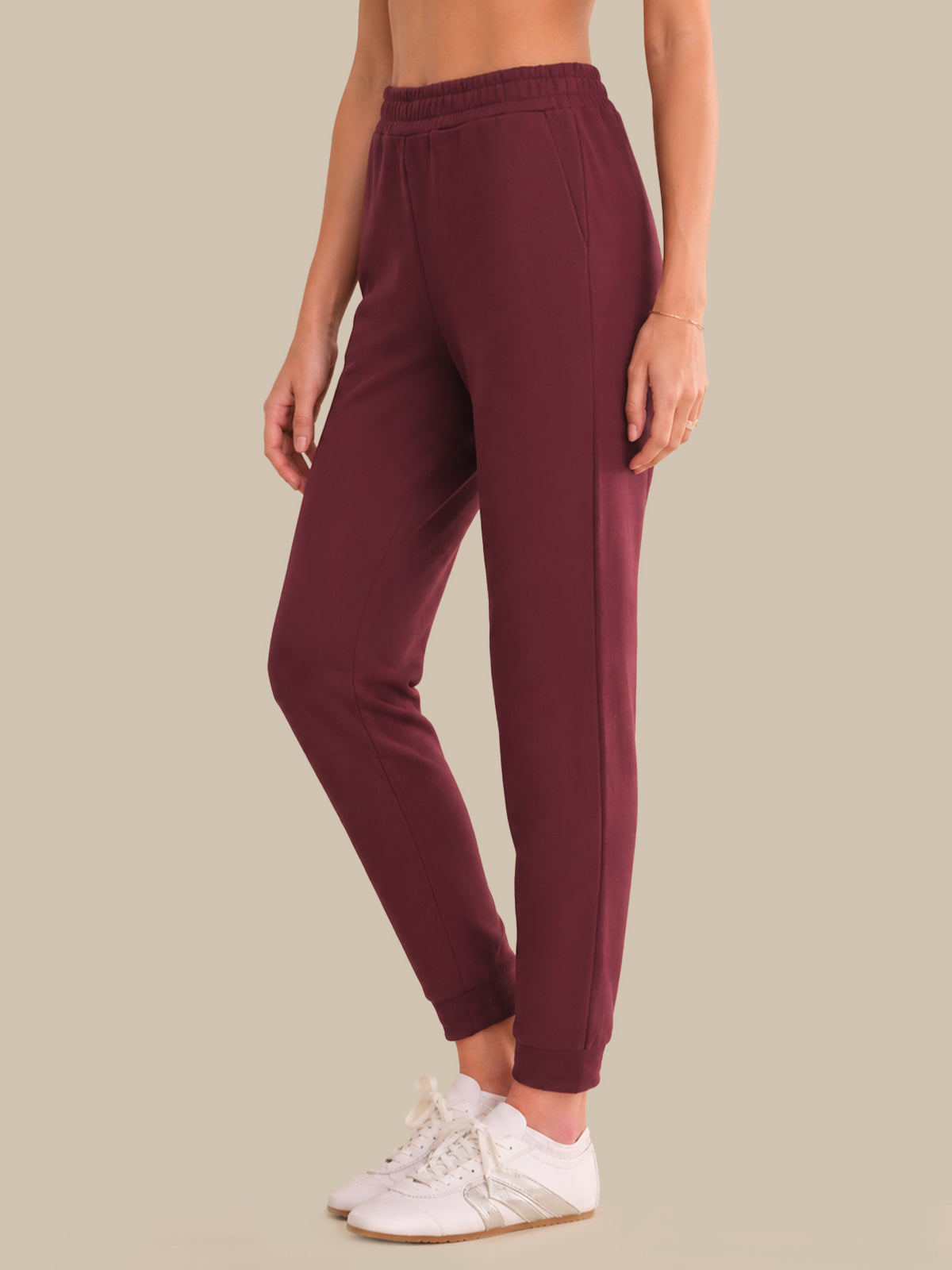 High-Rise Cuffed Joggers