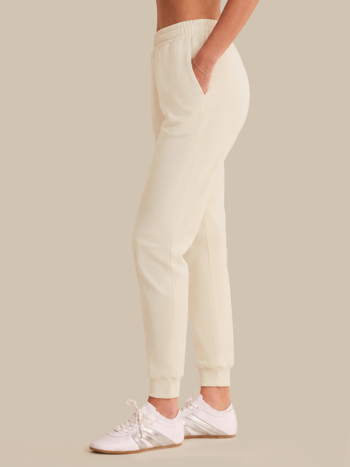High-Rise Cuffed Joggers