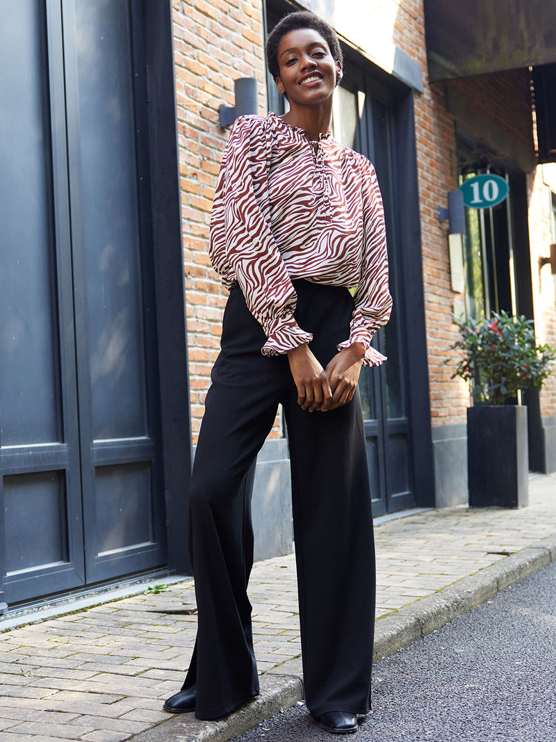 Scuba High-Rise Wide Leg Pants