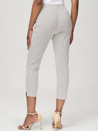 Stripe Crop Dress Pants