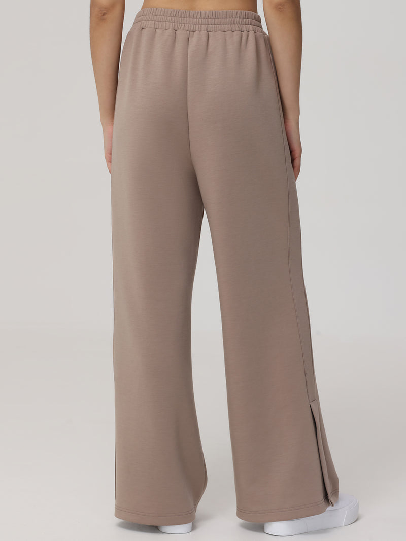 High-Rise Wide Leg Track Pants