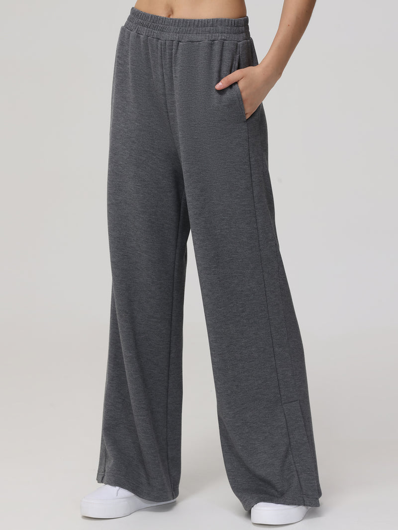 High-Rise Wide Leg Track Pants