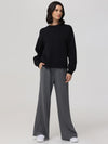 High-Rise Wide Leg Track Pants