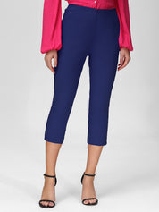 Mid Waist Pull-On Capri Pants