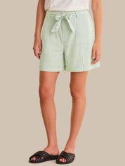 High-Rise Stripe Shorts