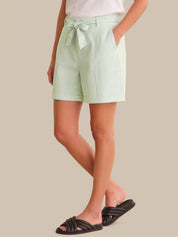 High-Rise Stripe Shorts